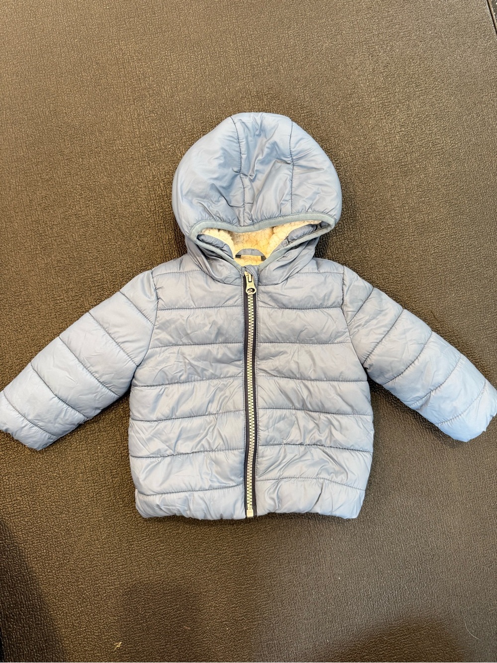 F&F Light Blue Hooded Puffer Jacket